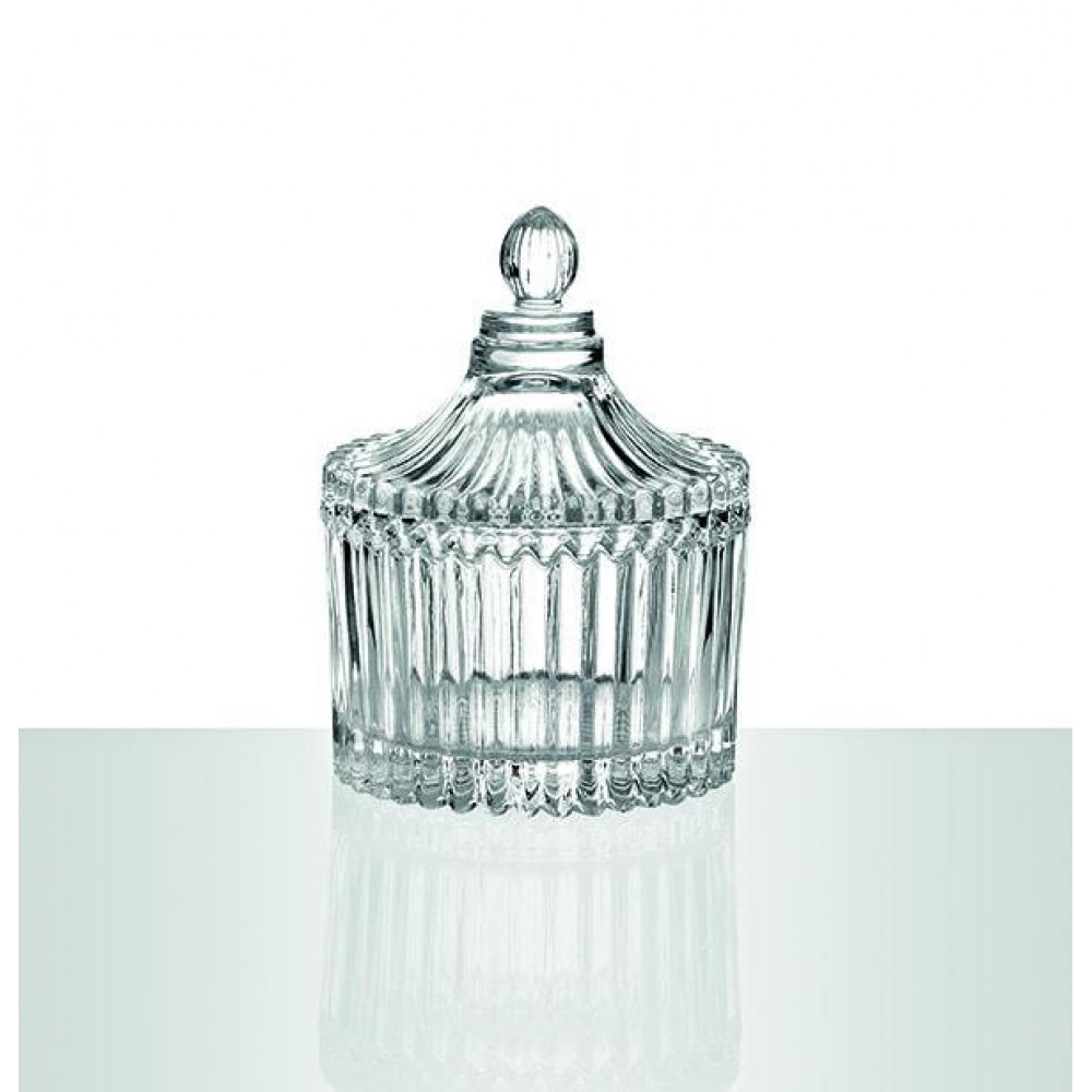 ΓΥΑΛΙΝΗ ΜΠΟΜΠΟΝΙΕΡΑ ΜΠΙΖΟΥΤΙΕΡΑ ΜΕ ΔΙΑΦΑΝΟ ΚΑΠΑΚΙ Φ7Χ9Υ 