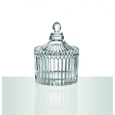 ΓΥΑΛΙΝΗ ΜΠΟΜΠΟΝΙΕΡΑ ΜΠΙΖΟΥΤΙΕΡΑ ΜΕ ΔΙΑΦΑΝΟ ΚΑΠΑΚΙ Φ7Χ9Υ