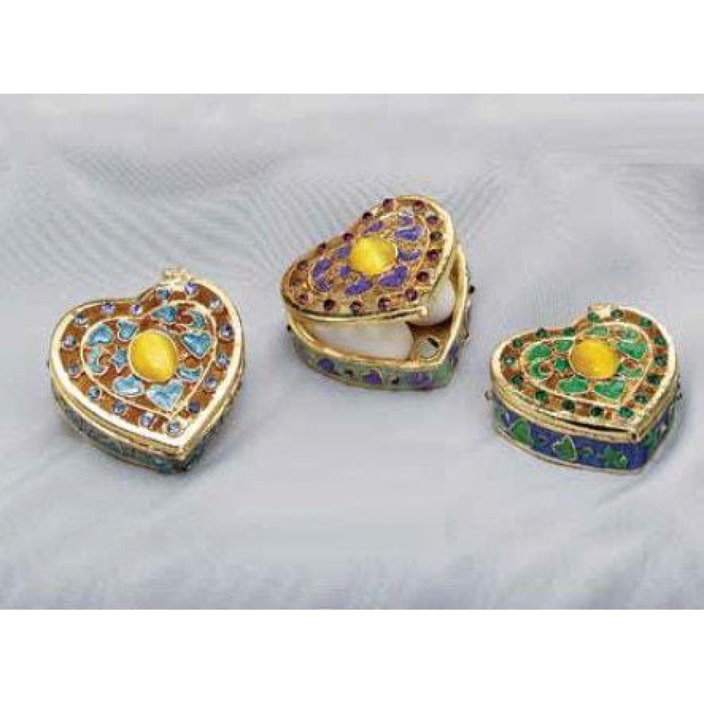 LUXURY CLOISONNE ΜΠΟΜΠΟΝΙΕΡΑ ΜΠΙΖΟΥΤΙΕΡΑ ΚΑΡΔΙΑ 