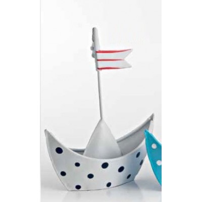 ΜΠΟΜΠΟΝΙΕΡΑ ΚΑΡΑΒΙ ΜΕΤΑΛΛΙΚΟ ΛΕΥΚΟ 9Χ3,5Χ12Υ