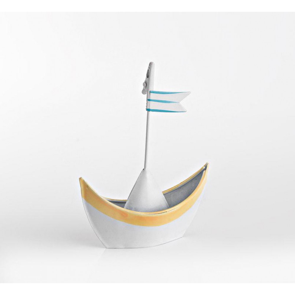 ΜΠΟΜΠΟΝΙΕΡΑ ΚΑΡΑΒΙ ΜΕΤΑΛΛΙΚΟ ΚΙΤΡΙΝΟ 9Χ3,5Χ12Υ 