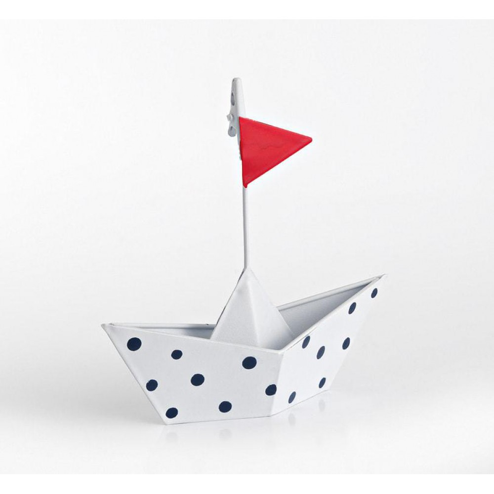 ΜΠΟΜΠΟΝΙΕΡΑ ΚΑΡΑΒΙ ΜΕΤΑΛΛΙΚΟ ΛΕΥΚΟ ΠΟΥΑ 13Χ4Χ13Υ 