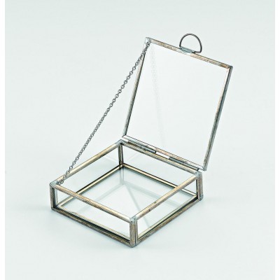 ΜΠΟΜΠΟΝΙΕΡΑ ΜΠΙΖΟΥΤΙΕΡΑ ΜΕΤΑΛΛΙΚΗ ΚΑΙ ΓΥΑΛΙΝΗ 9Χ9Χ3Υ