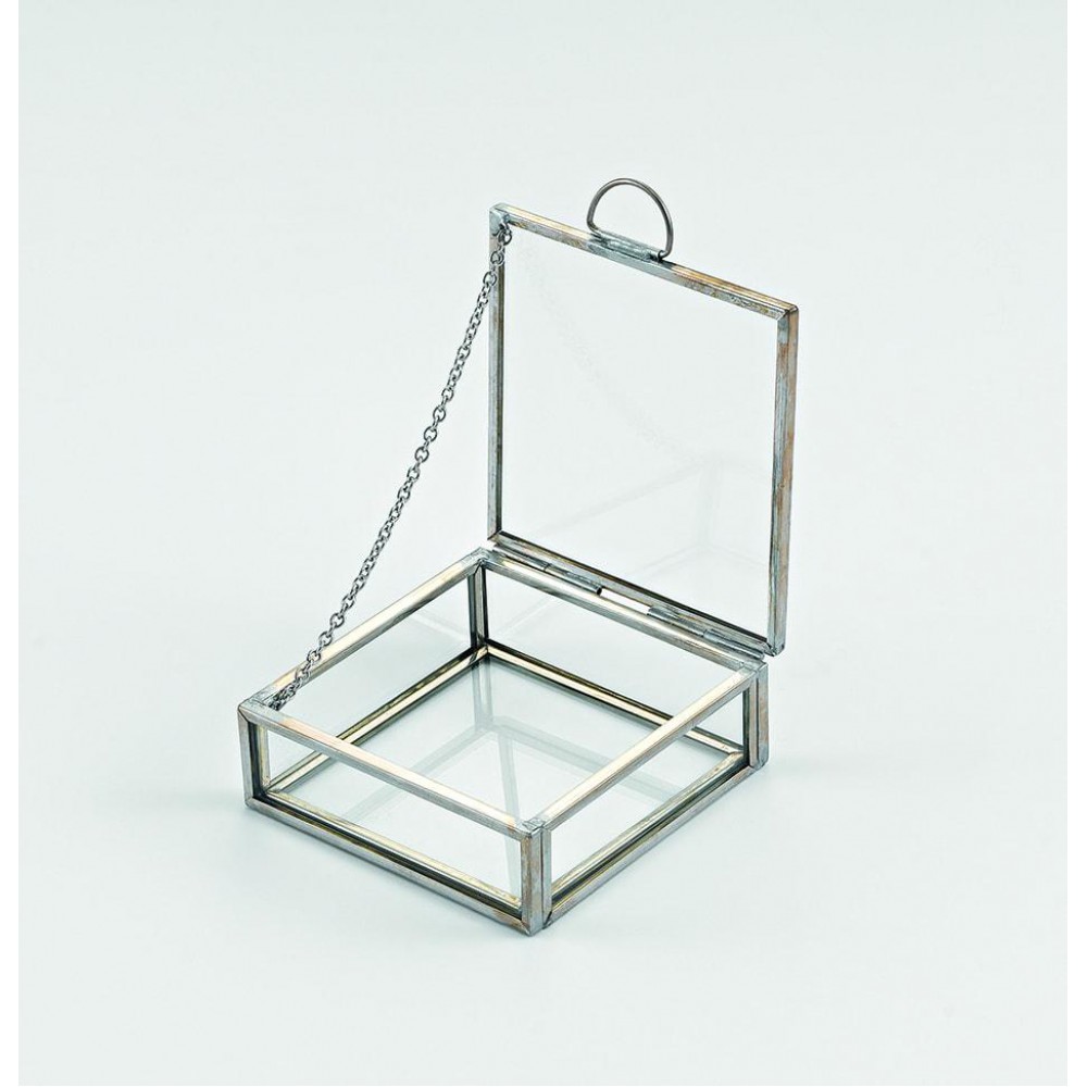 ΜΠΟΜΠΟΝΙΕΡΑ ΜΠΙΖΟΥΤΙΕΡΑ ΜΕΤΑΛΛΙΚΗ ΚΑΙ ΓΥΑΛΙΝΗ 8Χ8Χ3Υ 