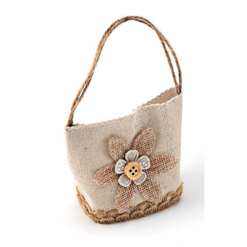 ΜΠΟΜΠΟΝΙΕΡΑ ΥΦΑΣΜΑΤΙΝΟ ΤΣΑΝΤΑΚΙ ΕΚΡΟΥ 6Χ5Χ7 