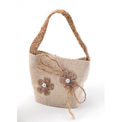 ΜΠΟΜΠΟΝΙΕΡΑ ΥΦΑΣΜΑΤΙΝΟ ΤΣΑΝΤΑΚΙ ΕΚΡΟΥ 6Χ5Χ7