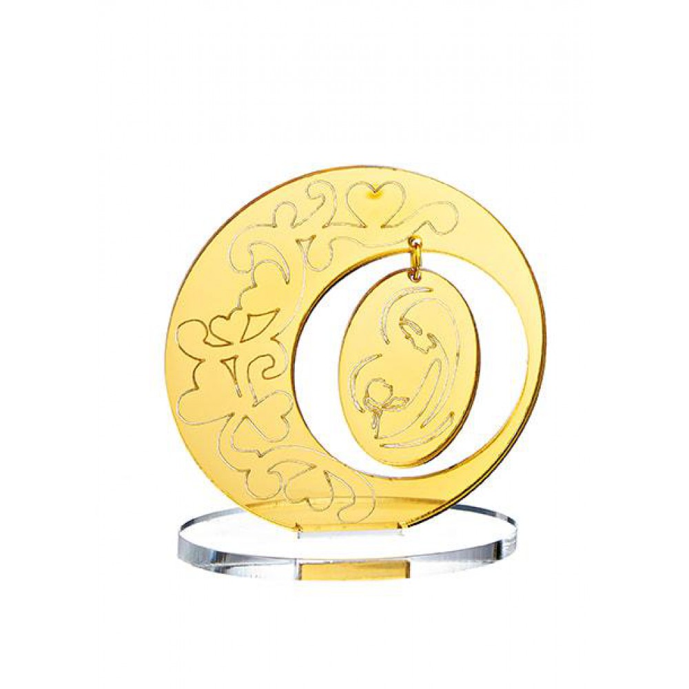 ΜΠΟΜΠΟΝΙΕΡΑ PLEXIGLASS ΠΑΝΑΓΙΑ & ΙΗΣΟΥΣ ΜΕ PLEXI ΒΑΣΗ 7Χ8.5 