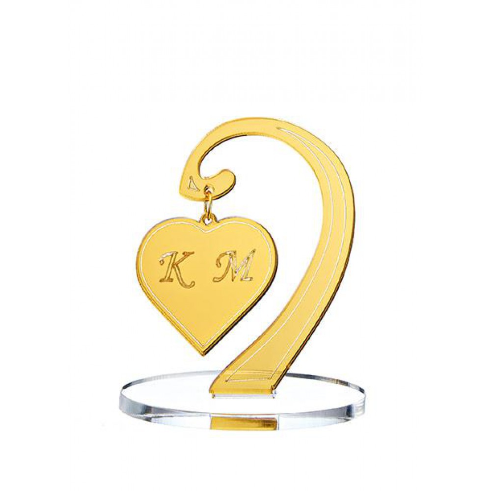 ΜΠΟΜΠΟΝΙΕΡΑ PLEXIGLASS ΚΡΕΜΑΣΤΗ ΚΑΡΔΙΑ ΜΕ PLEXI ΒΑΣΗ 7Χ8.5 