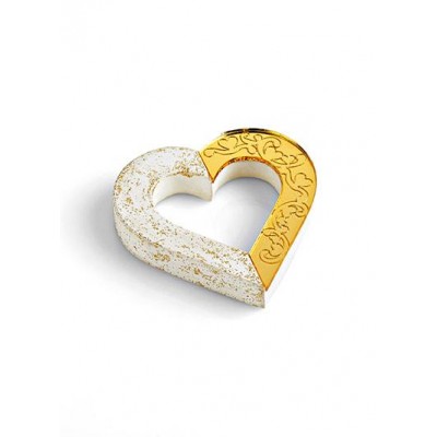 ΜΠΟΜΠΟΝΙΕΡΑ PLEXIGLASS ΚΑΡΔΙΑ ΜΙΣΗ PLEXI ΜΙΣΗ ΜΕ GLITTER 8.5Χ8.5