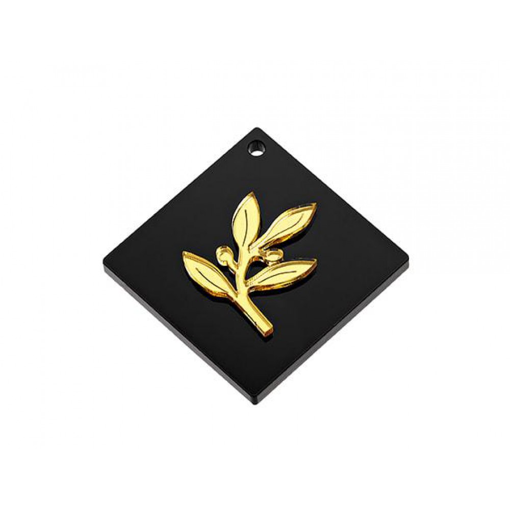 ΜΠΟΜΠΟΝΙΕΡΑ PLEXIGLASS ΜΕ ΤΕΤΡΑΓΩΝΗ ΜΑΥΡΗ ΒΑΣΗ ΚΛΑΔΙ ΕΛΙΑΣ 5,5Χ5,5 