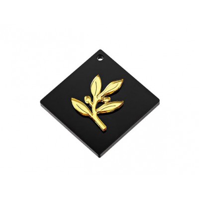 ΜΠΟΜΠΟΝΙΕΡΑ PLEXIGLASS ΜΕ ΤΕΤΡΑΓΩΝΗ ΜΑΥΡΗ ΒΑΣΗ ΚΛΑΔΙ ΕΛΙΑΣ 5,5Χ5,5