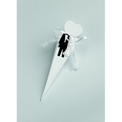 ΜΠΟΜΠΟΝΙΕΡΑ ΧΑΡΤΙΝΟ ΧΩΝΑΚΙ ΓΙΑ ΡΥΖΙ ΓΑΜΠΡΟΣ ΝΥΦΗ 4,5Χ4,5Χ21Υ