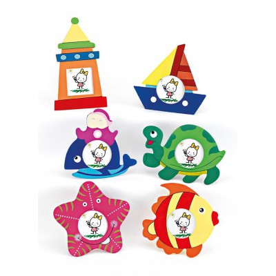 ΜΠΟΜΠΟΝΙΕΡΑ ΞΥΛΙΝΗ ΦΩΤΟΓΡΑΦΟΘΗΚΗ ΖΩΑΚΙΑ 6 ΣΧΕΔΙΩΝ 14Χ15Υ