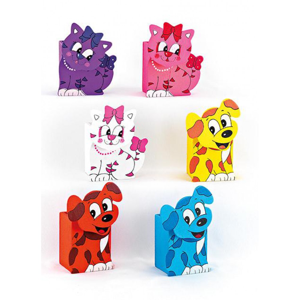 ΜΠΟΜΠΟΝΙΕΡΑ ΞΥΛΙΝΗ ΜΟΛΥΒΟΘΗΚΗ ΖΩΑΚΙΑ 6 ΣΧΕΔΙΩΝ 7Χ5Χ12Υ 