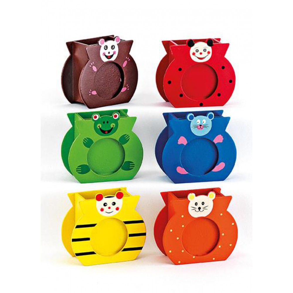 ΜΠΟΜΠΟΝΙΕΡΑ ΞΥΛΙΝΗ ΜΟΛΥΒΟΘΗΚΗ ΖΩΑΚΙΑ 6 ΣΧΕΔΙΩΝ 10Χ4.5Χ9Υ 