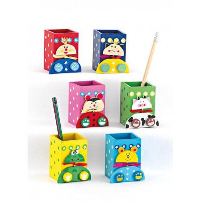 ΜΠΟΜΠΟΝΙΕΡΑ ΞΥΛΙΝΗ ΜΟΛΥΒΟΘΗΚΗ ΖΩΑΚΙΑ 6 ΣΧΕΔΙΩΝ 5Χ5Χ7.5Υ