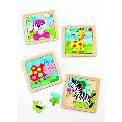 ΜΠΟΜΠΟΝΙΕΡΕΣ ΞΥΛΙΝΑ ΠΑΖΛ ΖΩΑ ΤΟΥ ΔΑΣΟΥΣ 40 ΣΧΕΔΙΩΝ 11Χ11Υ