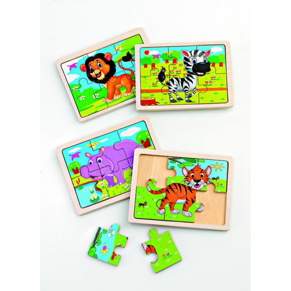 ΜΠΟΜΠΟΝΙΕΡΕΣ ΞΥΛΙΝΑ ΠΑΖΛ ΖΩΑ ΤΟΥ ΔΑΣΟΥΣ 6 ΣΧΕΔΙΩΝ 15Χ11Υ 