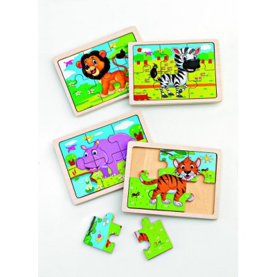 ΜΠΟΜΠΟΝΙΕΡΕΣ ΞΥΛΙΝΑ ΠΑΖΛ ΖΩΑ ΤΟΥ ΔΑΣΟΥΣ 6 ΣΧΕΔΙΩΝ 15Χ11Υ