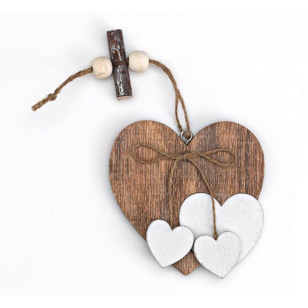 ΞΥΛΙΝΗ ΜΠΟΜΠΟΝΙΕΡΑ ΚΑΡΔΙΑ 10Χ10 ΣΥ=24 