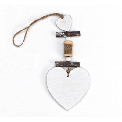 ΞΥΛΙΝΗ ΜΠΟΜΠΟΝΙΕΡΑ ΚΑΡΔΙΑ ΛΕΥΚΗ 8Χ8 ΣΥ=27