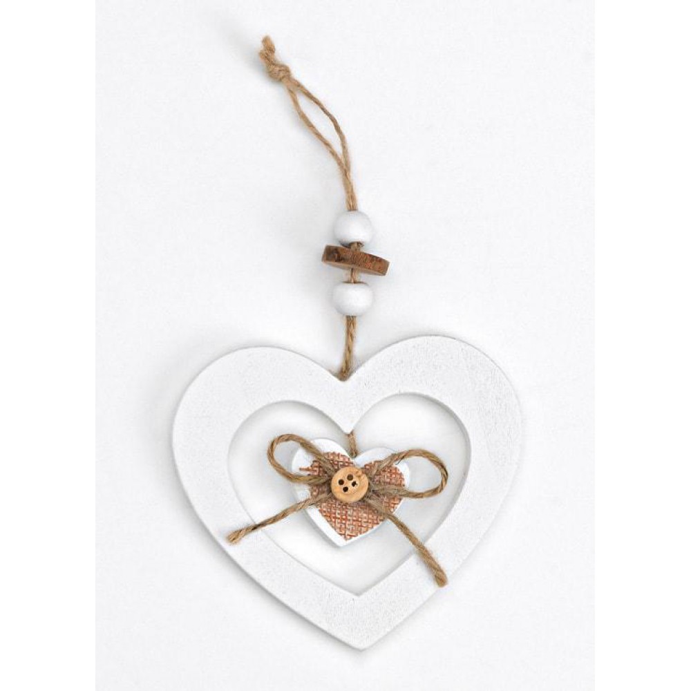 ΞΥΛΙΝΗ ΜΠΟΜΠΟΝΙΕΡΑ ΚΑΡΔΙΑ ΛΕΥΚΗ 10Χ9 ΣΥ=17 