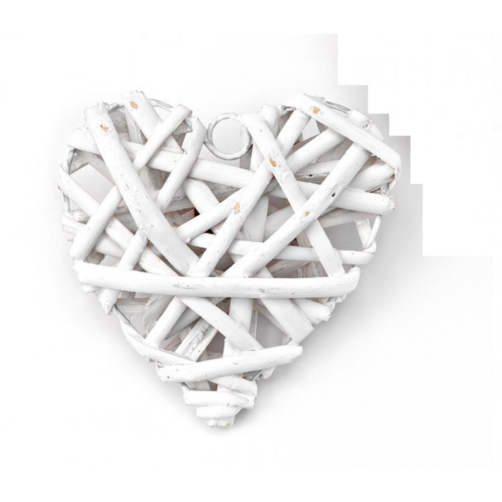 ΞΥΛΙΝΗ ΜΠΟΜΠΟΝΙΕΡΑ ΚΑΡΔΙΑ ΛΕΥΚΗ 10Χ10 