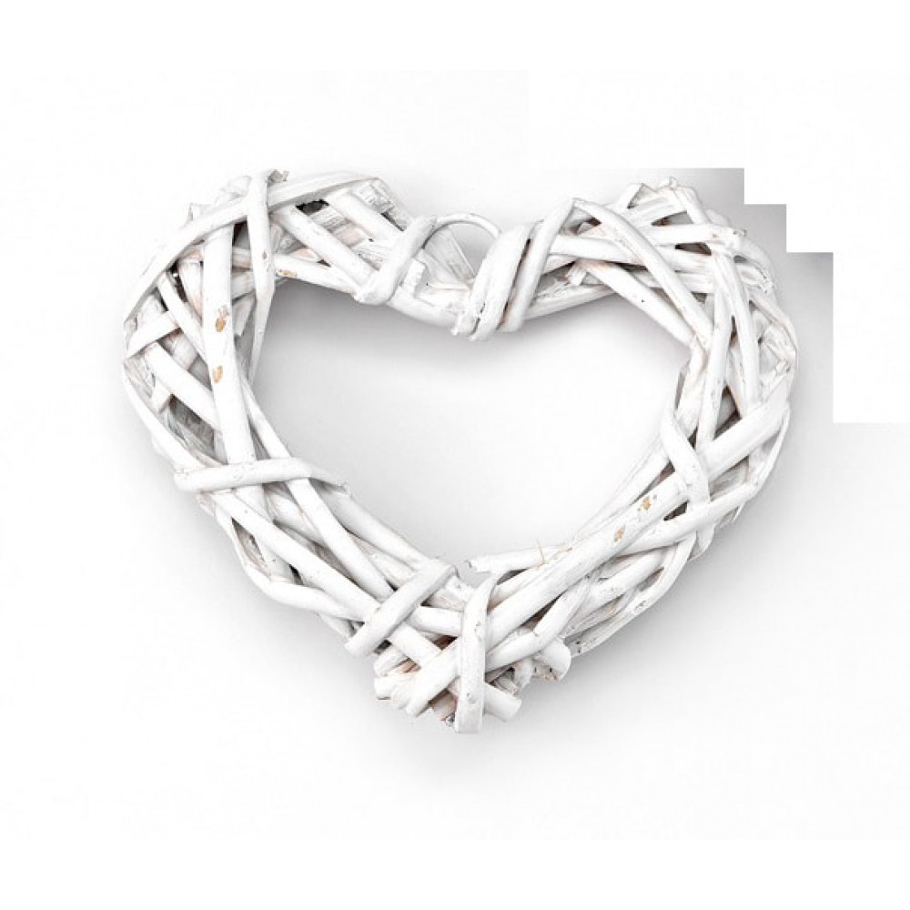 ΞΥΛΙΝΗ ΜΠΟΜΠΟΝΙΕΡΑ ΚΑΡΔΙΑ ΛΕΥΚΗ 10Χ10 