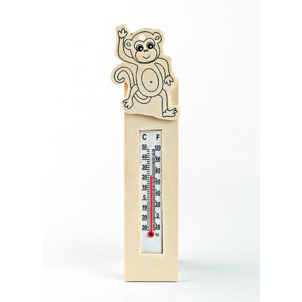 ΜΠΟΜΠΟΝΙΕΡΑ ΞΥΛΙΝΟ ΘΕΡΜΟΜΕΤΡΟ ΠΙΘΗΚΑΚΙ 4,5Χ18Υ 