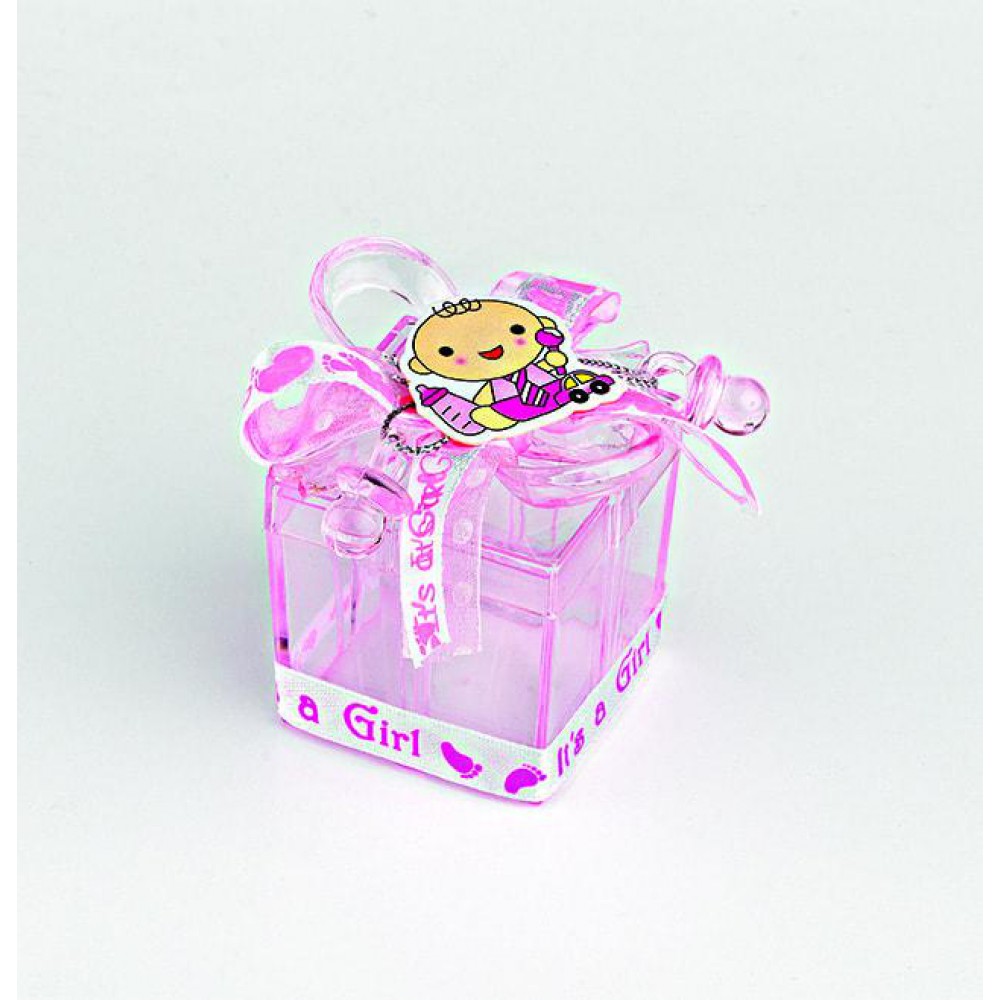 ΜΠΟΜΠΟΝΙΕΡΑ PVC ΜΠΙΖΟΥΤΙΕΡΑ ΡΟΖ ΤΕΤΡΑΓΩΝΗ 4,5Χ4,5Χ6Υ 