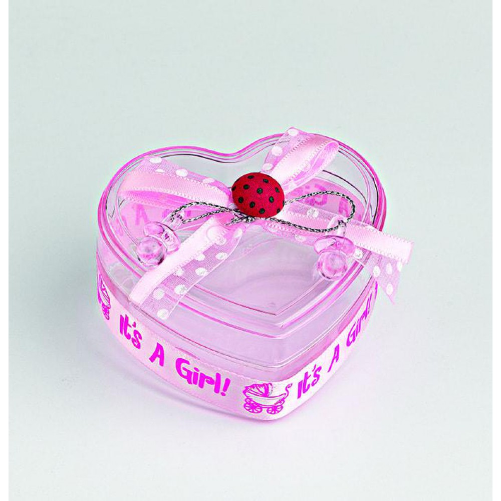 ΜΠΟΜΠΟΝΙΕΡΑ PVC ΜΠΙΖΟΥΤΙΕΡΑ ΡΟΖ ΚΑΡΔΙΑ  8Χ8Χ5Υ 