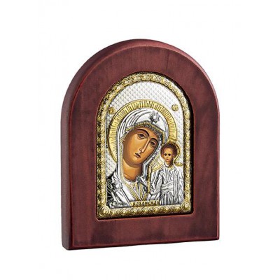 ΜΠΟΜΠΟΝΙΕΡΑ ΑΣΗΜΕΝΙΑ ΕΙΚΟΝΑ 7,5Χ9,5 ΠΑΝΑΓΙΑ ΚΑΖΑΝ ΧΡΥΣΟ 7,5X9,5