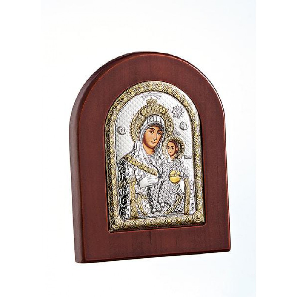 ΜΠΟΜΠΟΝΙΕΡΑ ΑΣΗΜΕΝΙΑ ΕΙΚΟΝΑ 7,5Χ9,5 ΠΑΝΑΓΙΑ ΒΗΘΛΕΕΜ ΧΡΥΣΟ 7,5X9,5 