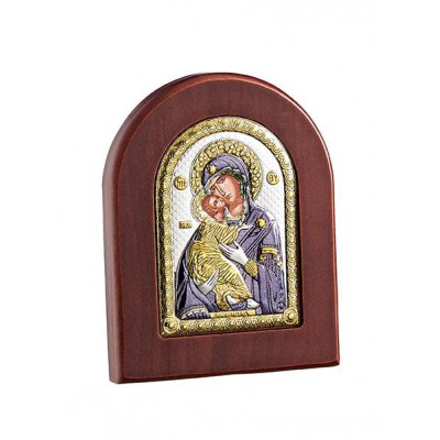 ΜΠΟΜΠΟΝΙΕΡΑ ΑΣΗΜΕΝΙΑ ΕΙΚΟΝΑ 7,5Χ9,5 ΠΑΝΑΓΙΑ ΒΛΑΔΗΜΗΡ ΧΡΥΣ 7,5X9,5