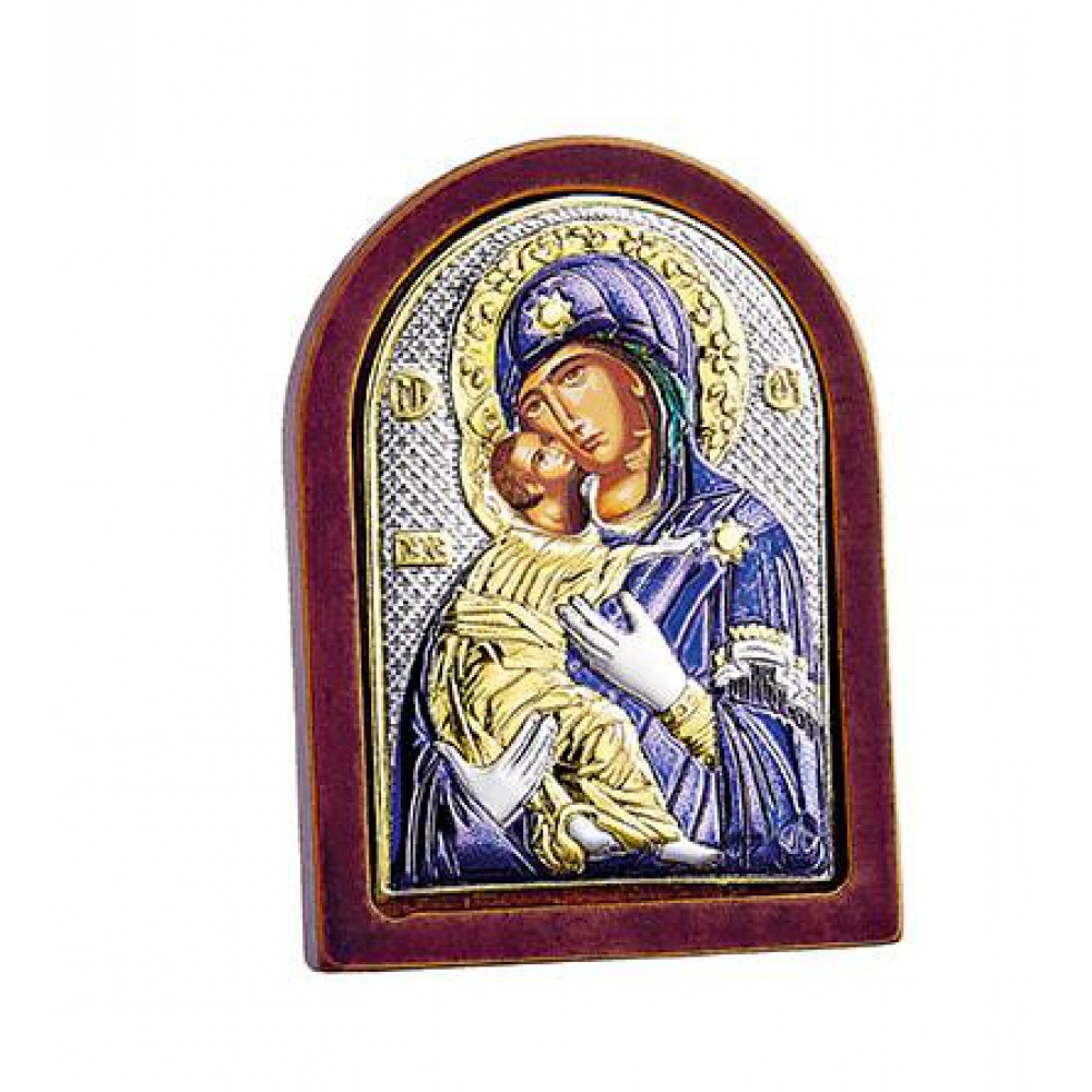 ΜΠΟΜΠΟΝΙΕΡΑ ΑΣΗΜΕΝΙΑ ΕΙΚΟΝΑ ΟΒΑΛ ΠΑΝΑΓΙΑ ΒΛΑΔΗΜΗΡ 4,6X6,3 