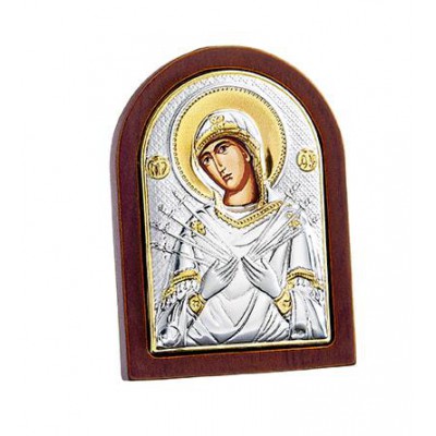 ΜΠΟΜΠΟΝΙΕΡΑ ΑΣΗΜΕΝΙΑ ΕΙΚΟΝΑ ΟΒΑΛ ΠΑΝΑΓΙΑ 7 ΒΕΛΗ 4,6X6,3