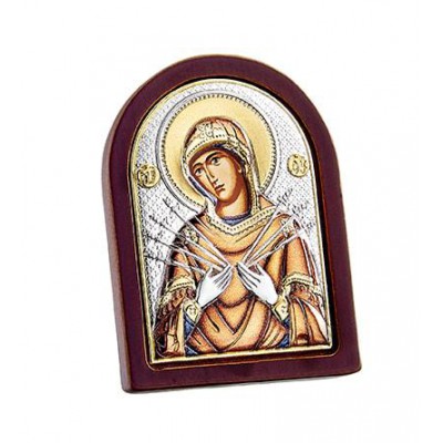 ΜΠΟΜΠΟΝΙΕΡΑ ΑΣΗΜΕΝΙΑ ΕΙΚΟΝΑ ΟΒΑΛ ΠΑΝΑΓΙΑ 7 ΒΕΛΗ 4,6X6,3