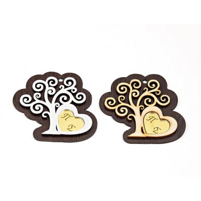 ΜΠΟΜΠΟΝΙΕΡΑ ΞΥΛΙΝΗ ΜΕ PLEXI ΔΕΝΤΡΟ ΚΑΙ 2 ΜΟΝΟΓΡΑΜΜΑΤΑ 8,5Χ8,5