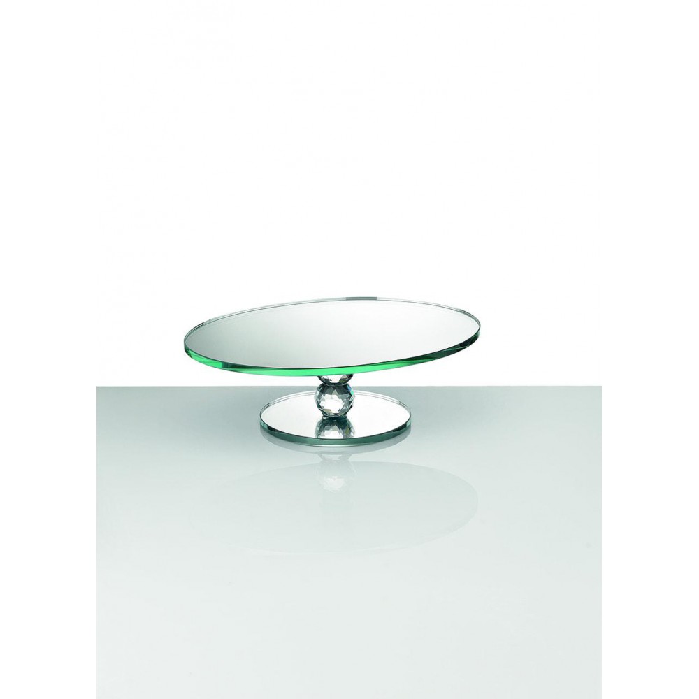 ΓΥΑΛΙΝΗ ΤΟΥΡΤΙΕΡΑ ΜΕ ΚΑΘΡΕΠΤΗ Φ30Χ23Χ9Υ 