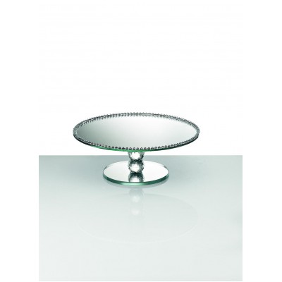 ΓΥΑΛΙΝΗ ΤΟΥΡΤΙΕΡΑ ΜΕ ΚΑΘΡΕΦΤΗ ΣΤΡΟΓΓΥΛΗ Φ30Χ11Υ