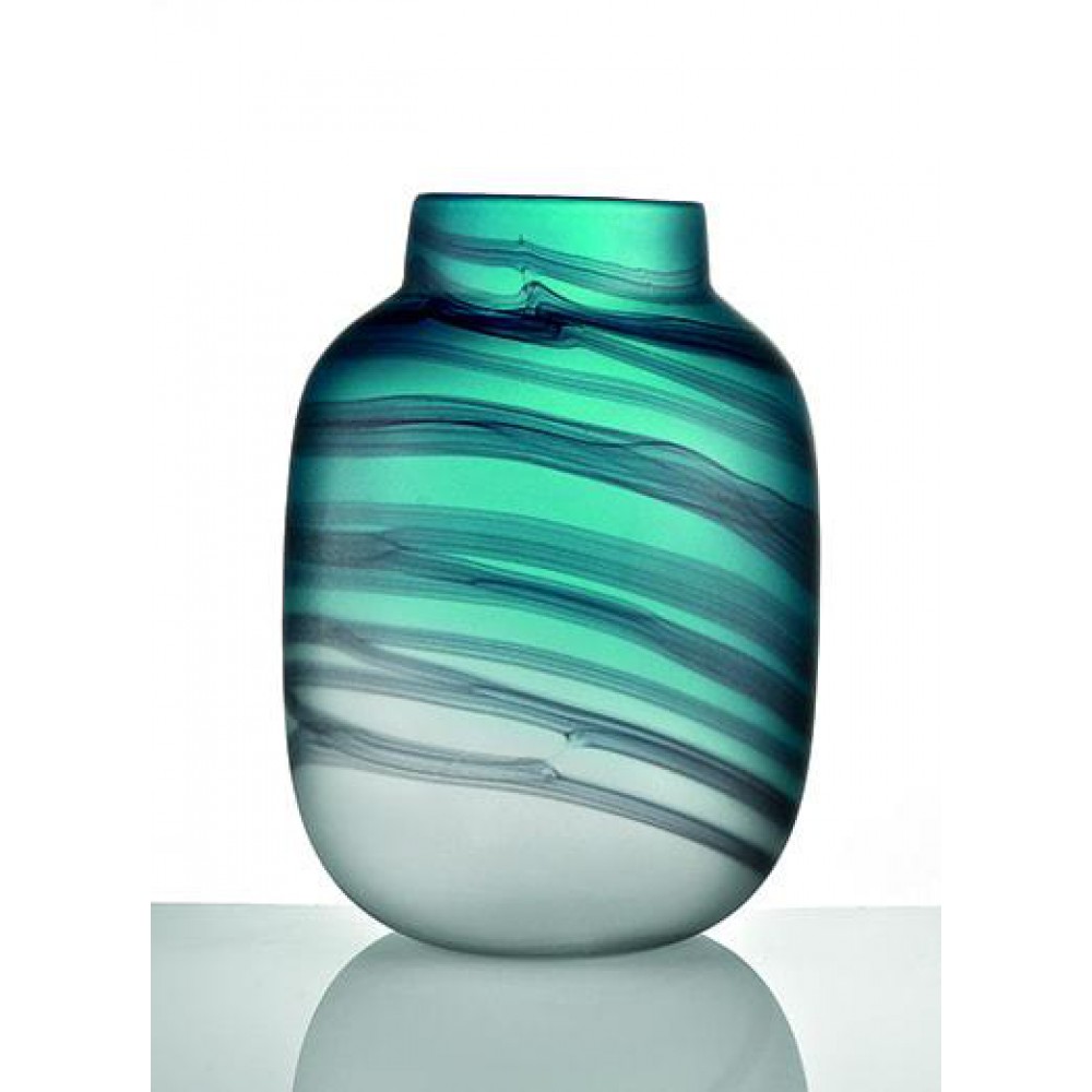 ΓΥΑΛΙΝΟ ΜΑΤ ΒΑΖΟ ΜΠΛΕ Φ20Χ28Υ 