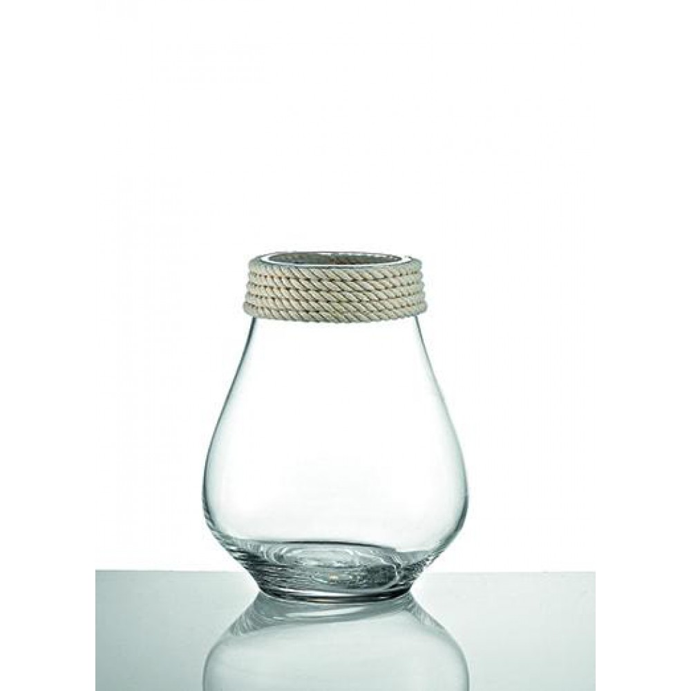 ΓΥΑΛΙΝΟ ΒΑΖΟ ΜΕ ΣΧΟΙΝΙ Φ16Χ20Υ 