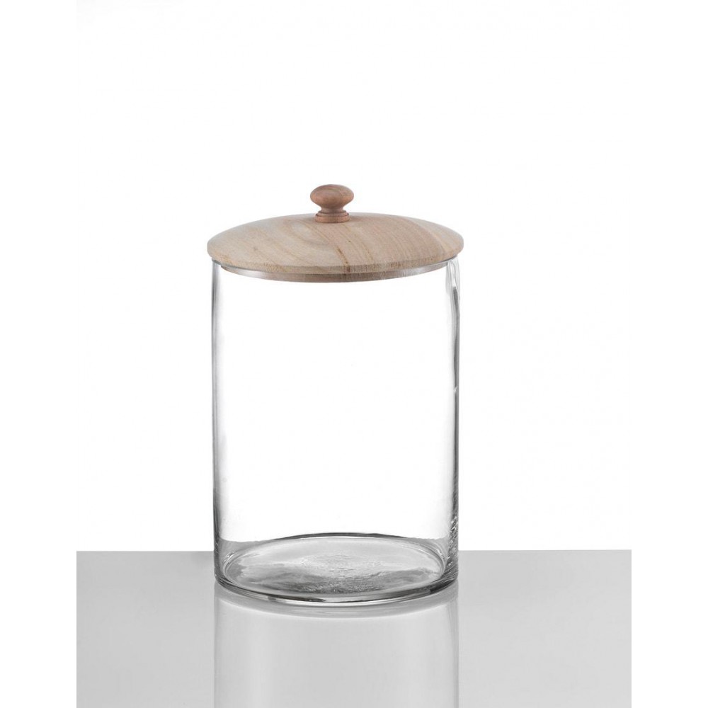 ΓΥΑΛΙΝΗ ΦΟΝΤΑΝΙΕΡΑ ΜΕ ΞΥΛΙΝΟ ΚΑΠΑΚΙ Φ16Χ24 