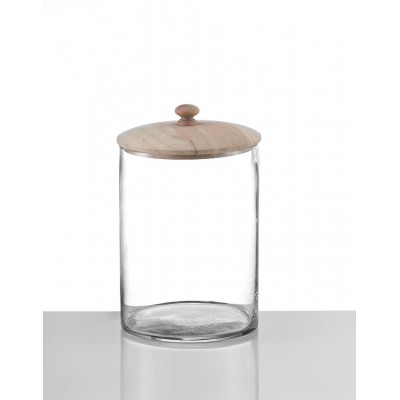 ΓΥΑΛΙΝΗ ΦΟΝΤΑΝΙΕΡΑ ΜΕ ΞΥΛΙΝΟ ΚΑΠΑΚΙ Φ16Χ24