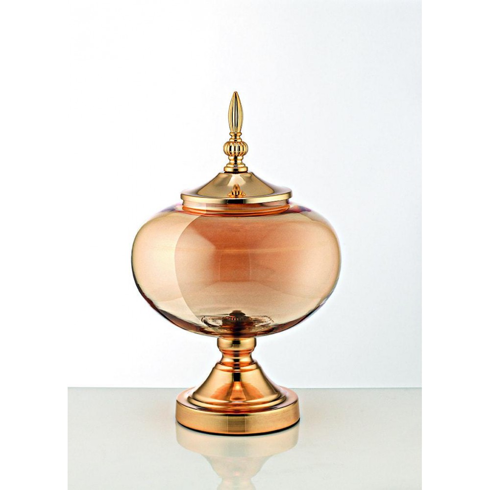 ΓΥΑΛΙΝΗ ΧΡΥΣΗ ΦΟΝΤΑΝΙΕΡΑ ΜΕ ΚΑΠΑΚΙ Φ12 Φ20Χ33Υ 