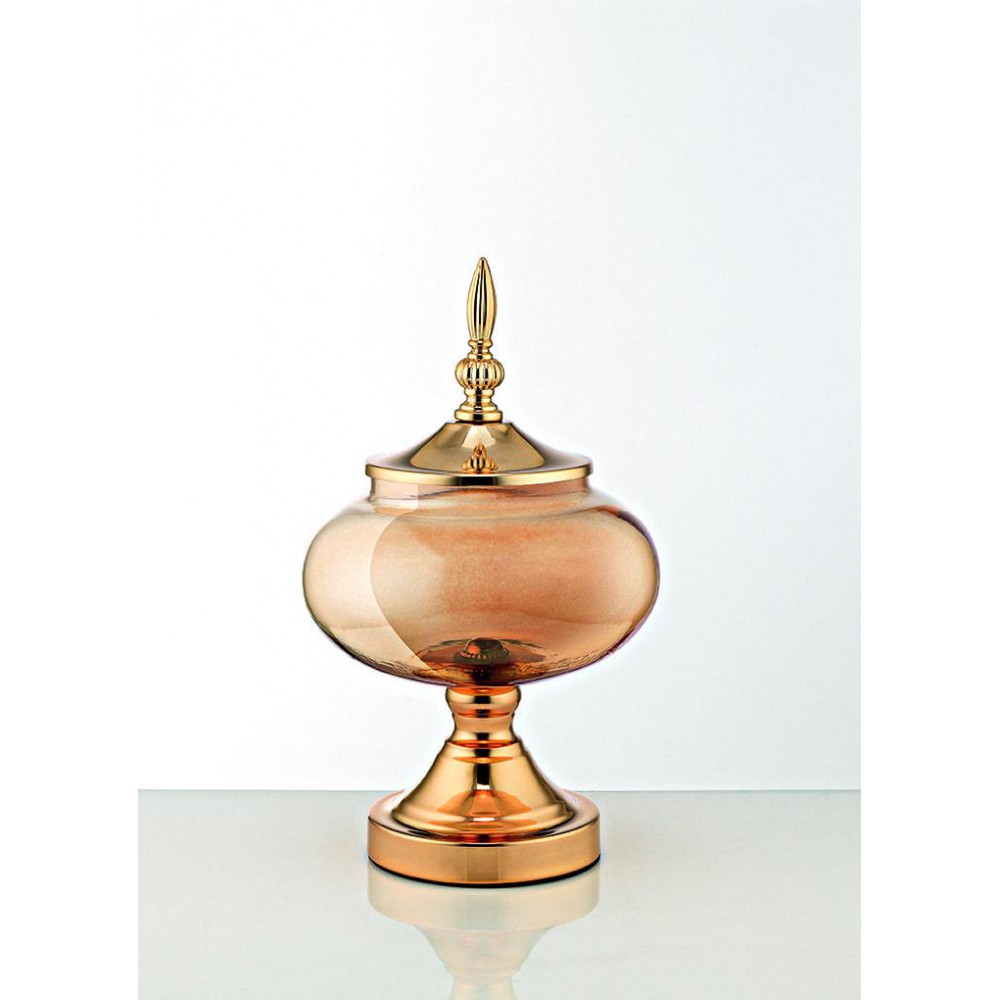 ΓΥΑΛΙΝΗ ΧΡΥΣΗ ΦΟΝΤΑΝΙΕΡΑ ΜΕ ΚΑΠΑΚΙ Φ11 Φ17Χ29Υ 