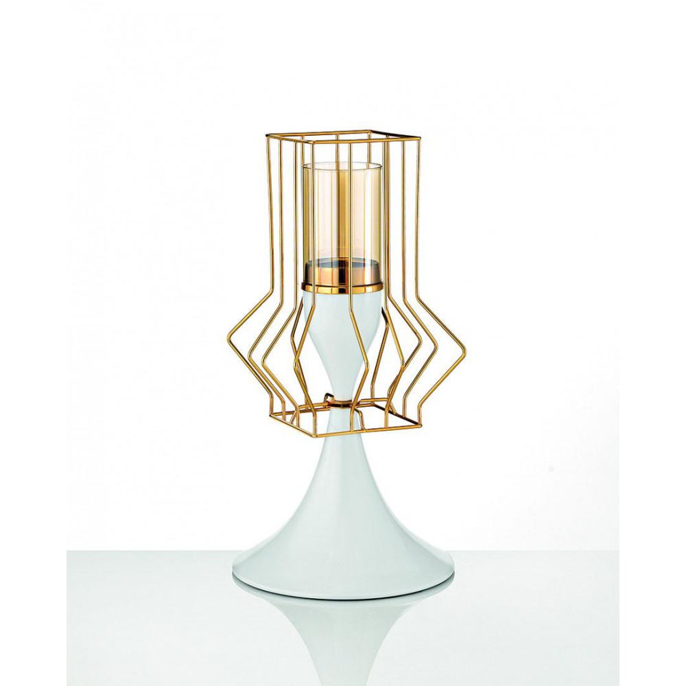 ΜΕΤΑΛΛΙΚΟ ΧΡΥΣΟ ΚΗΡΟΠΗΡΙΟ ΜΕ ΛΕΥΚΗ ΒΑΣΗ Φ19Χ38Υ 