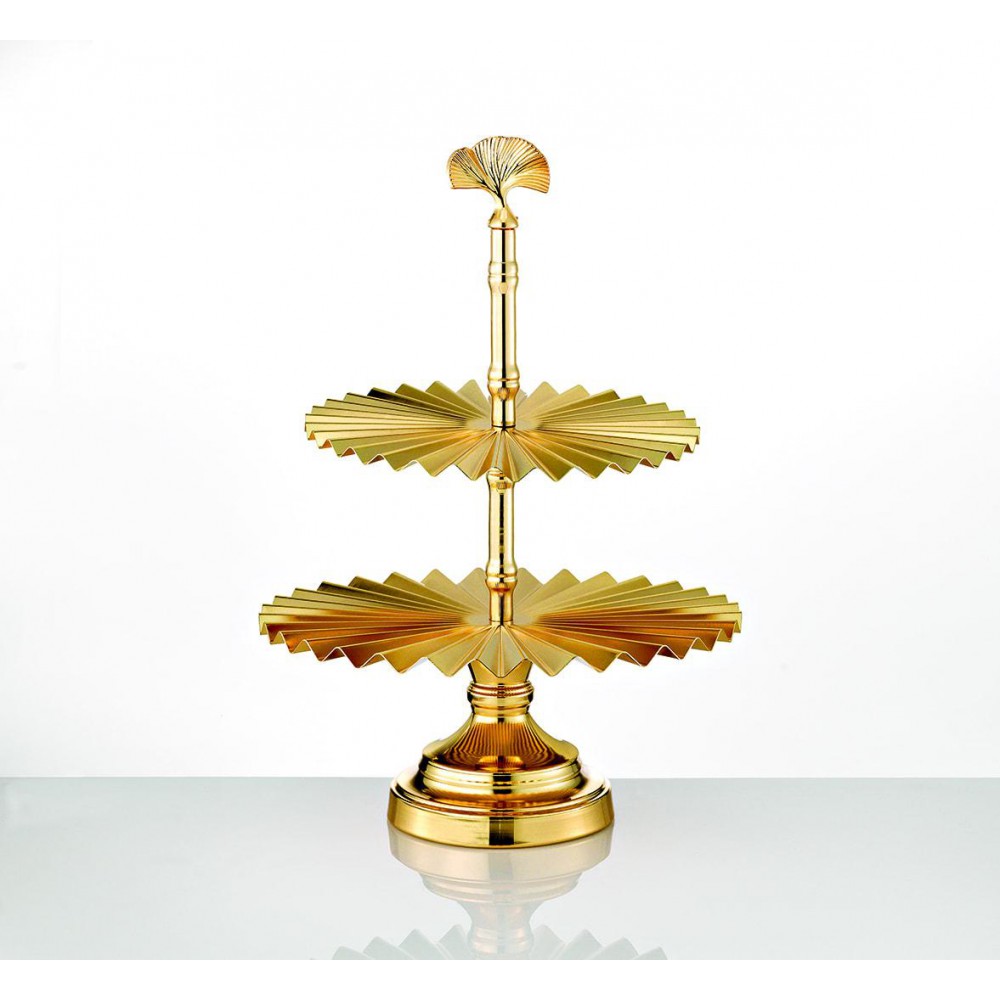 ΕΤΑΖΕΡΑ ΜΕΤΑΛΛΙΚΗ ΧΡΥΣΗ 2 ΕΠΙΠΕΔΩΝ Φ30Φ25Χ43Υ 