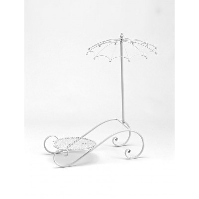 ΜΕΤΑΛΛΙΚΗ ΟΜΠΡΕΛΑ ΛΕΥΚΗ ΜΕ ΒΑΣΗ 50Χ22Χ66Υ Φ37