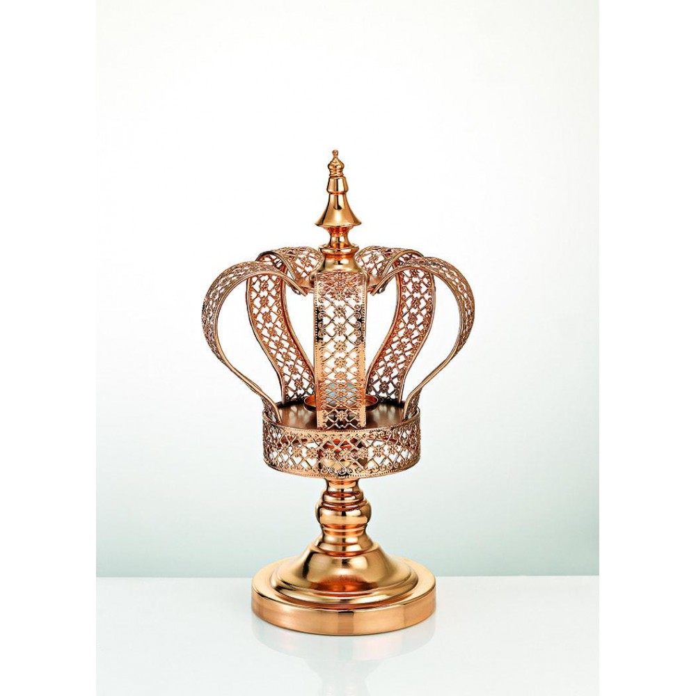 ΜΕΤΑΛΛΙΚΟ ΧΡΥΣΟ ΚΗΡΟΠΗΓΙΟ ΚΟΡΩΝΑ ΜΕ ΒΑΣΗ Φ16 23Χ38Υ 